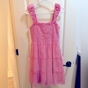 Pink Ruffled JCrew Dress